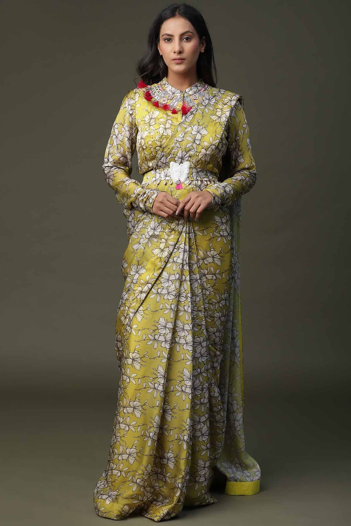 Buy Arpita SulakshanaBlooming Drape Saree Set